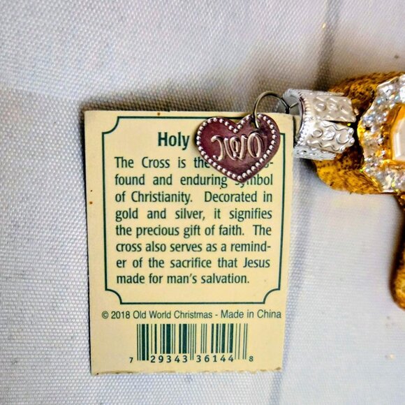 🎄Old World Christmas Tree Spiritual Holy Gifts Glass Blown Ornaments NEW - Picture 9 of 14